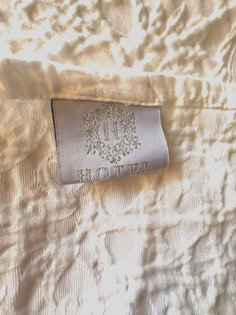 Shabby Chic MATELASSE Shower Curtain White 100% Cotton Ruffle 70” x 64